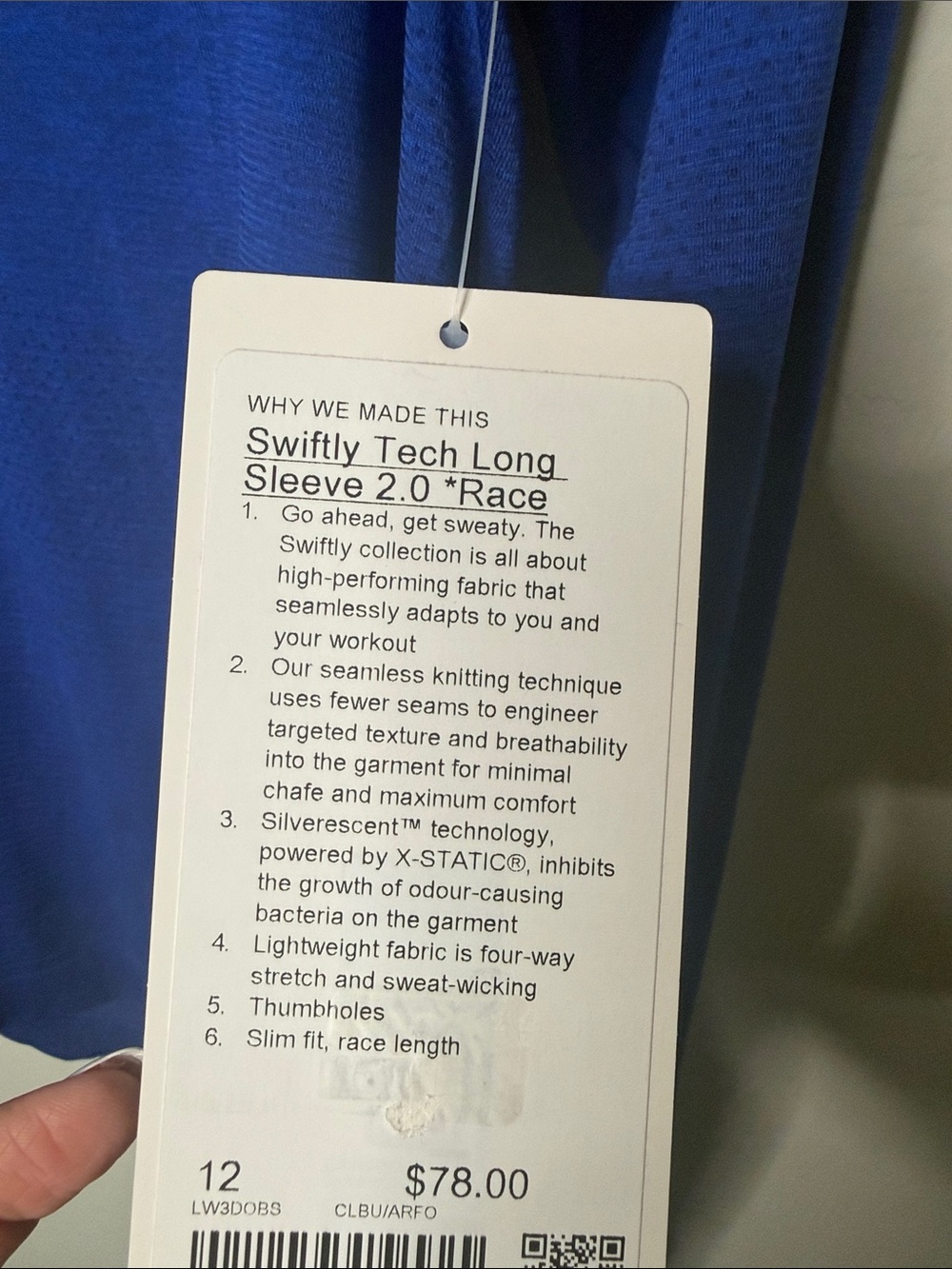 Lululemon Swiftly Tech Long Sleeve 2.0 *Race - Picture 4 of 4